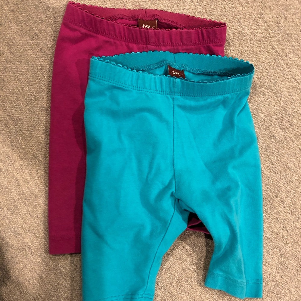 Tea Collection Cropped Leggings 6-12 months EUC